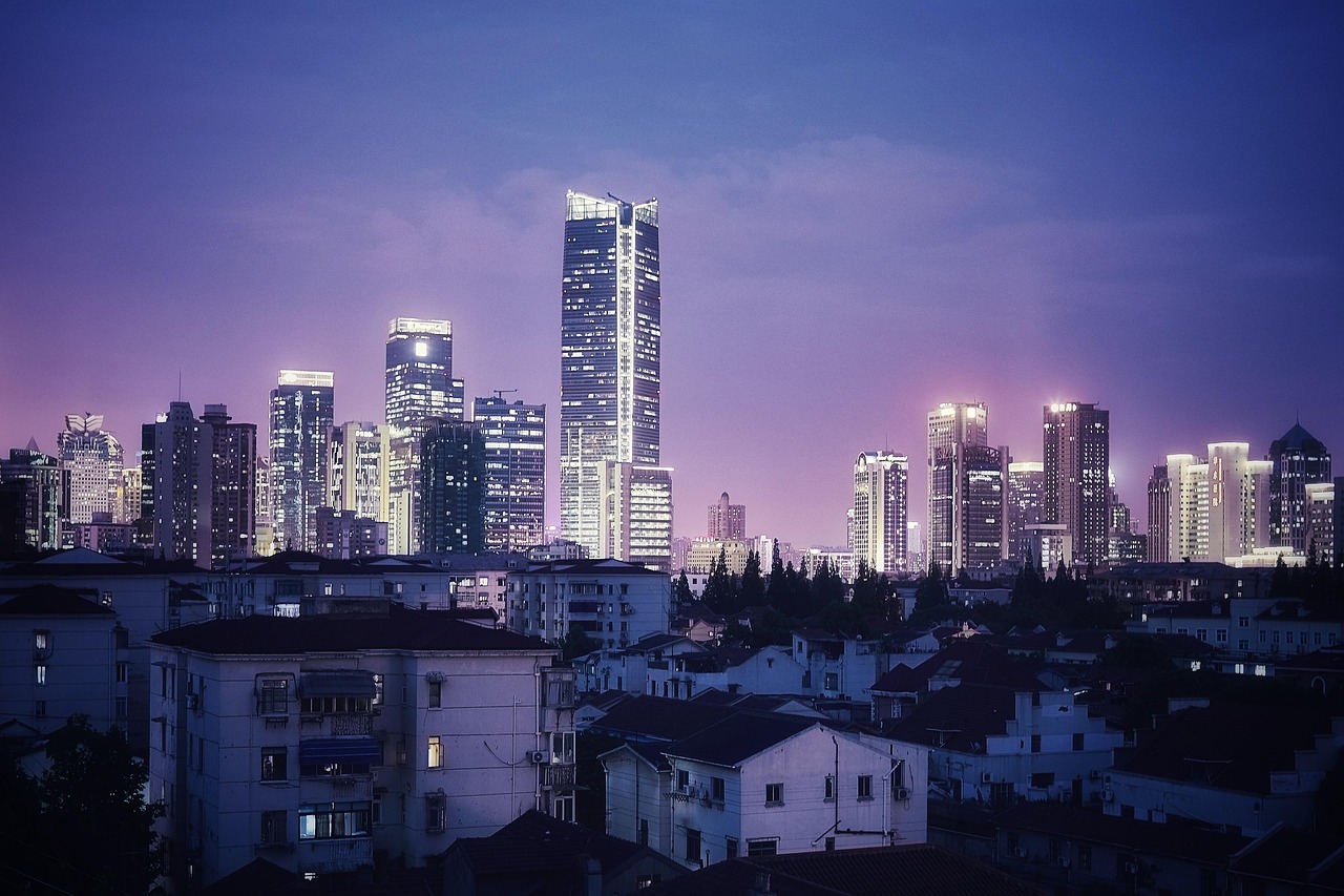 Shanghai, city, night — File bankruptcy for protecting yourself from the debt repayment