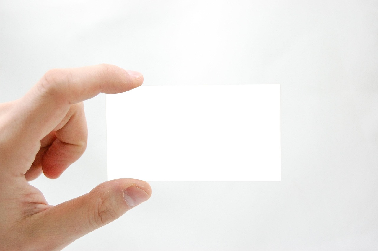 Business card, business, hand — Finer Balances for the Best Cannabis Promotion Now